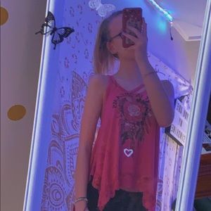 Pink tank top
